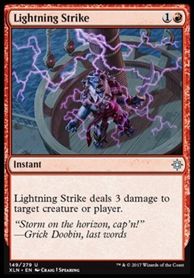 闪电炼击LightningStrike万智牌MTG依夏兰XLN-149英文银