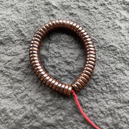 手工原色老料椰壳手串