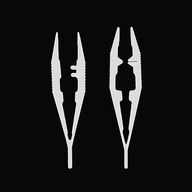 白色镊子拼豆豆可用塑料夹子