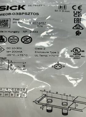 SICK西克IME08-03BPSZT0S电感式