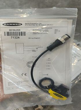 BANNER邦纳光电传感器QS186LEQ5，还