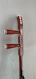 红木板胡杆秦腔板胡杆卷书头平头高音中音板胡杆扁杆底座厂家直销