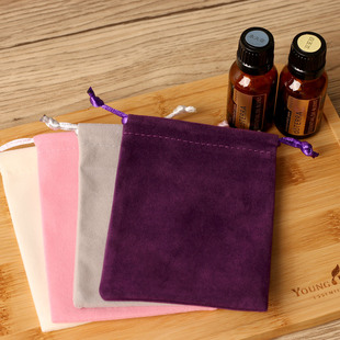 精油包天鹅绒布袋收纳丝绒束口袋子化妆品包装抽绳拉礼品活动礼物