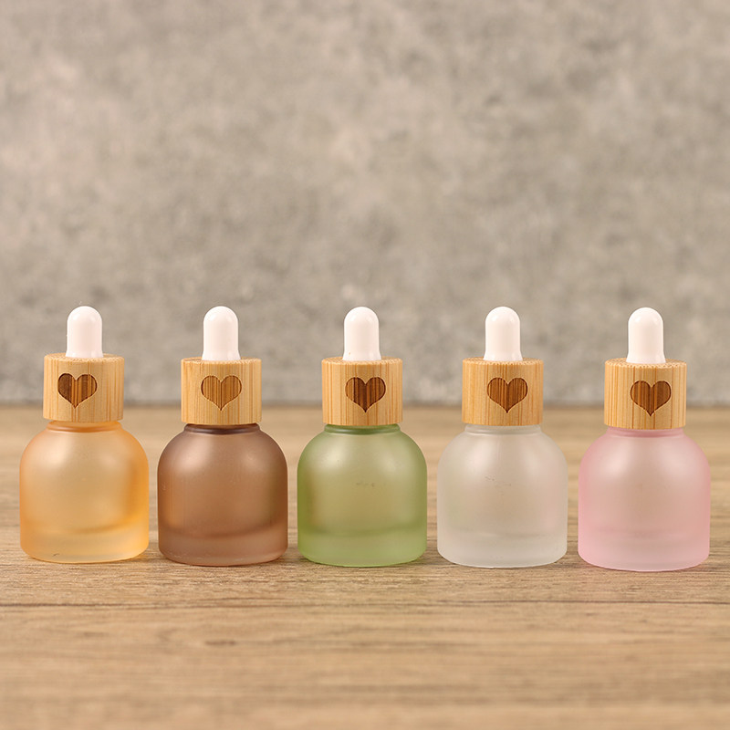 스포이드 화장품 소분 유리 케이스 10ml 핑크 하트 이미지 2