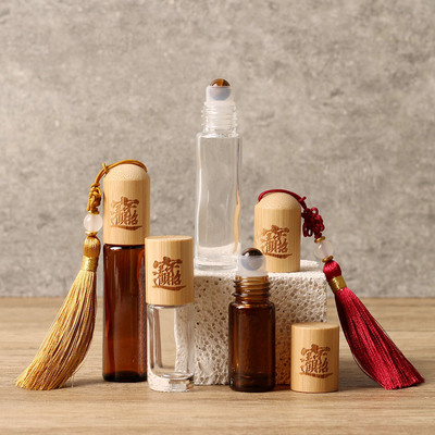 5ml10ml竹盖滚珠瓶招财进宝