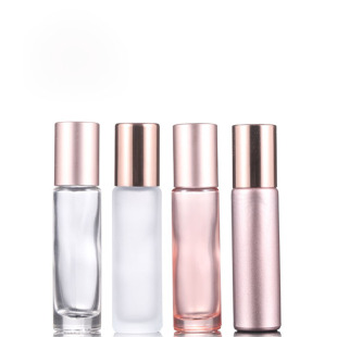 10ml玫瑰金滚珠瓶喷雾瓶走珠瓶精油分装瓶玻璃滚珠头香水空瓶子
