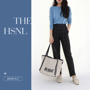 秋冬大长腿羊毛哈伦裤 要多美有多美 1301 花生女郎