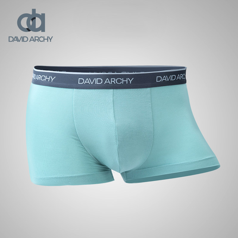 DavidArchy内裤男冰丝平角裤男士夏季四角裤薄款无痕裤头透气潮流