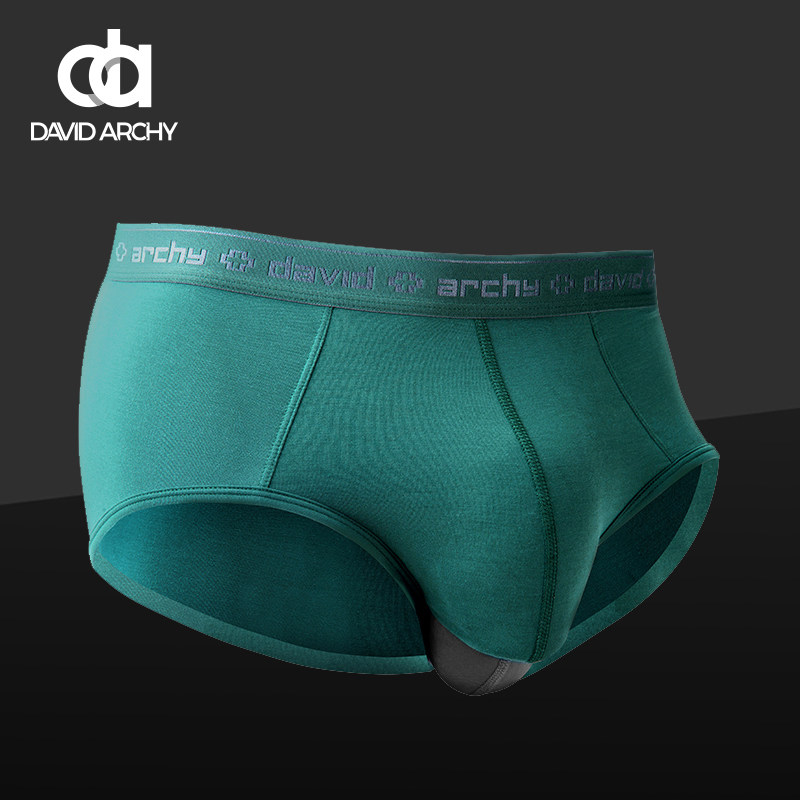 DavidArchy枪弹式分离男士内裤莫代尔三角裤大囊袋静脉曲张阴囊托
