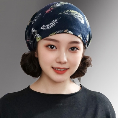 时尚头巾帽女春秋2025新款包头帽