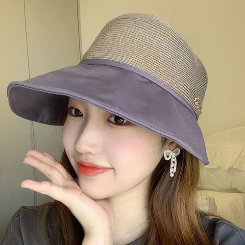 加宽防晒鸭舌帽夏时尚凉帽遮脸大帽檐太阳帽遮阳帽帽子女2026新款