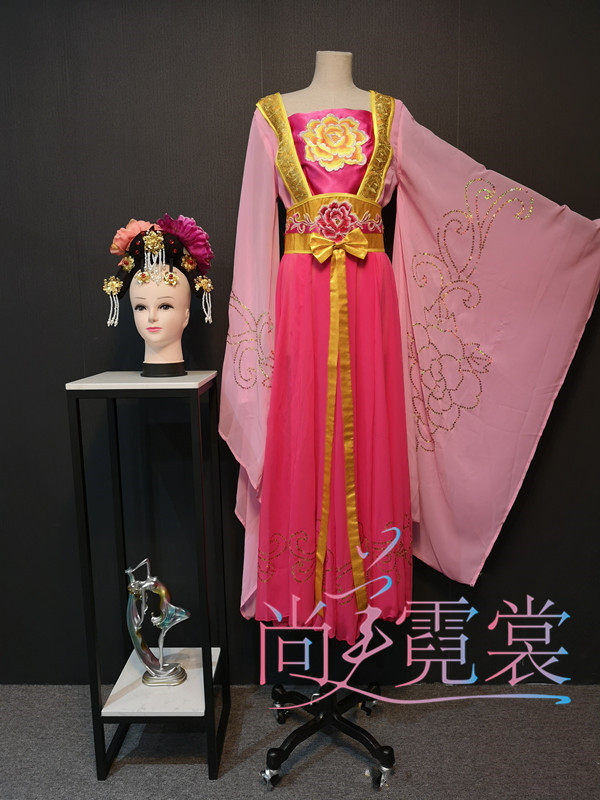 古装唐朝贵妃服古筝舞台演出服贵妃醉酒男反串服装影楼拍摄装出租