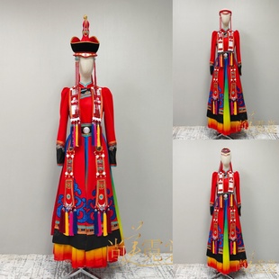 少数民族高档蒙古族舞蹈服大摆裙演出服开场舞舞台服 北京出租