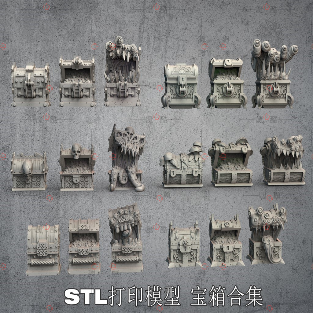 3D打印高精度模型文件通用格式STL宝箱合集