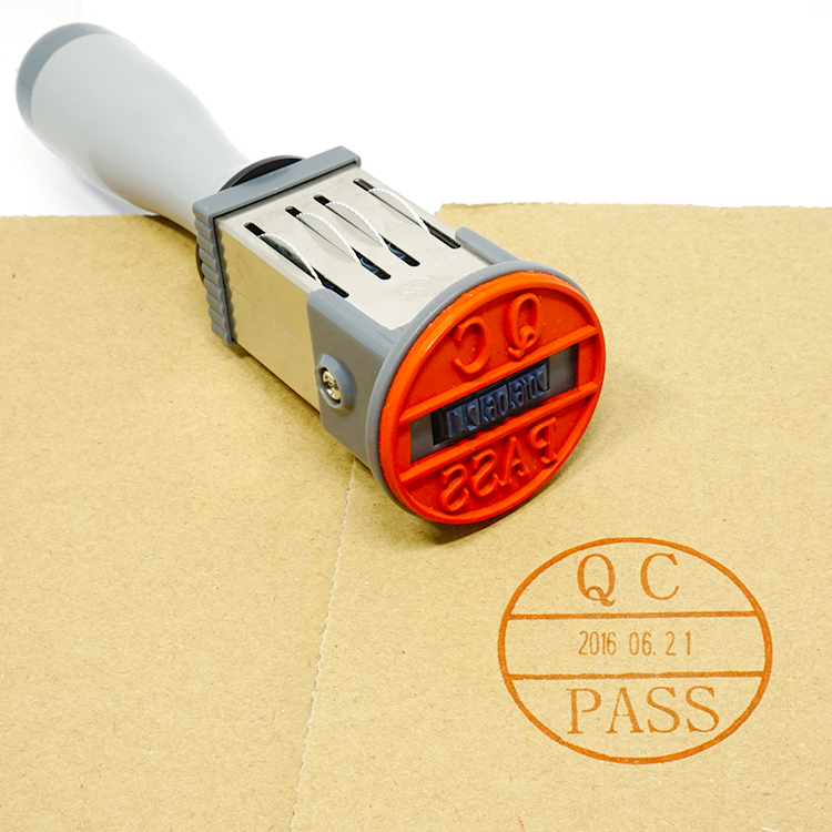 可调日期印章质检合格生力牌