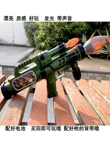 儿童仿真2-3-6岁电动玩具枪声光音乐宝宝小男孩冲锋手枪吃鸡游戏