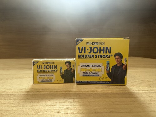 vIJOHN剃须刀片纸飞机铱金绿A