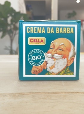 意大利传统手工制作芦荟味cella剃须皂泡沫绵密男士剃须膏150ml