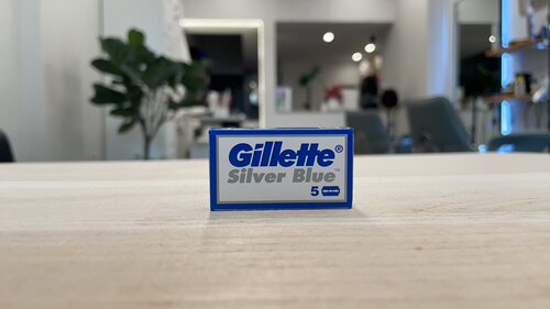 吉列银蓝剃须刀片吉列