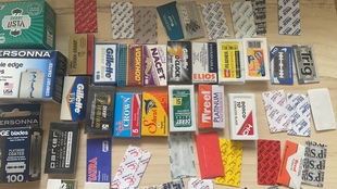 进口不锈钢双面双刃安全剃须刀片体验包刮胡刀片多款合集盲盒