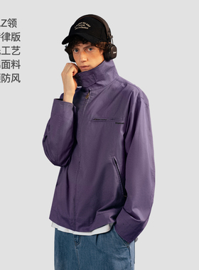 【清仓】BENPANDA美式工装夹克灯芯绒紫色复古底特律外套男女秋冬