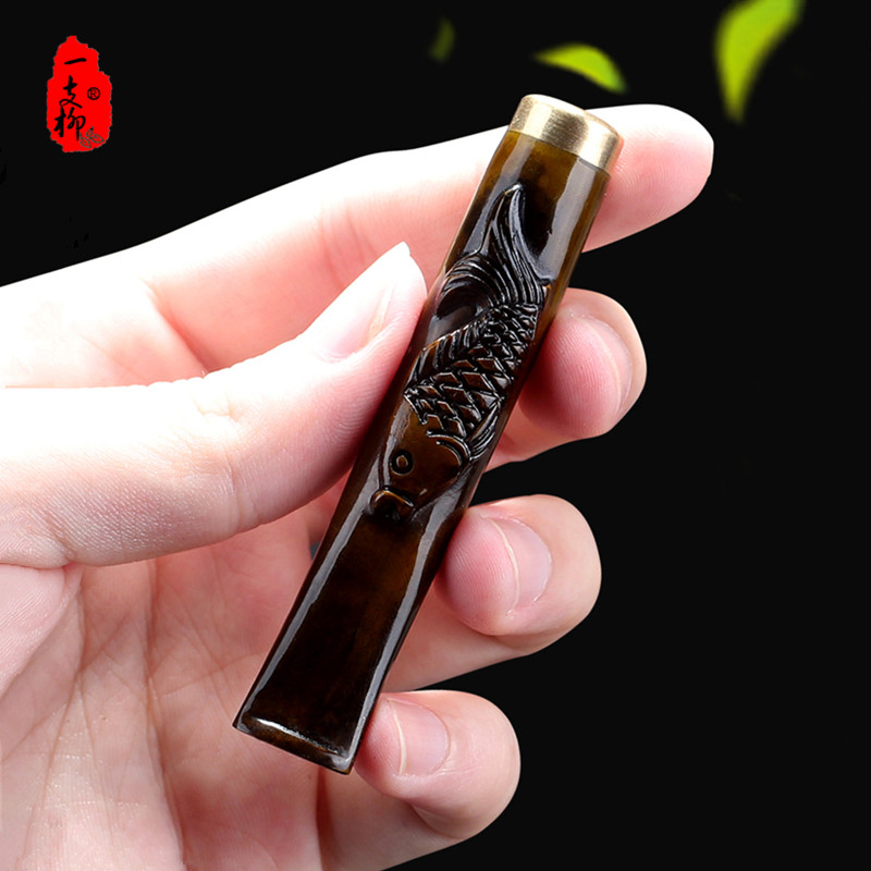 正品海柳烟嘴 血柳雕刻过滤烟嘴烟嘴