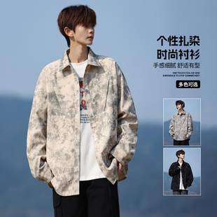 宽松花衬衫 加肥加大春秋外套男士 潮流休闲 男装 NANGAOFF潮流大码