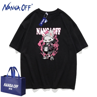 短袖 男士 T恤重磅打底衫 圆领宽松大码 潮牌加肥 NANGA 男装 OFF夏季