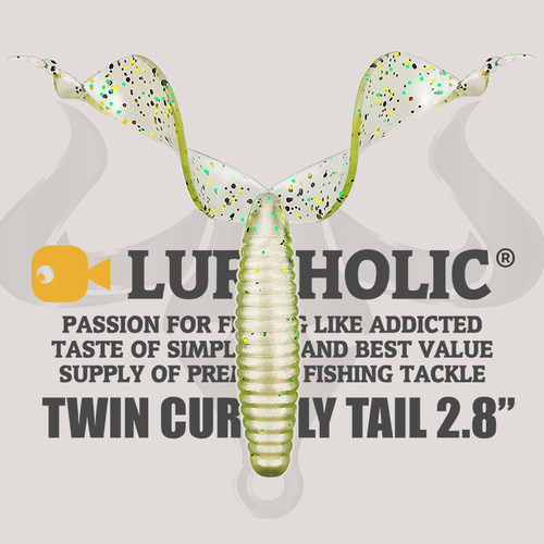 LUREHOLIC路亚软饵双卷尾牛角虫