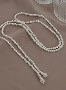 多种戴法珍珠长款项链女简约设计