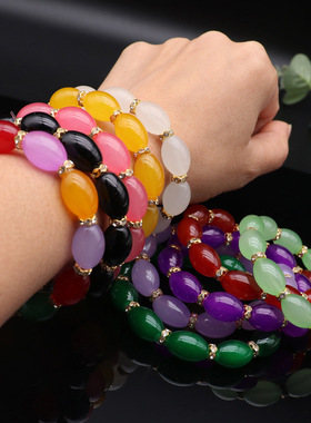 网红仿猫眼石手链直播礼品手串