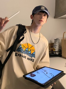 BDLS工作室文艺男女店港风情侣款短袖t恤潮牌冰感速干半袖衣服潮