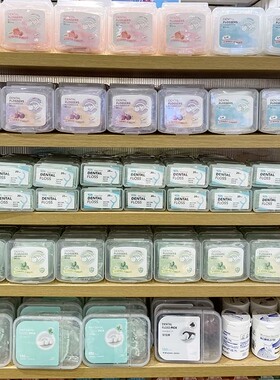 深层清洁清新薄荷便携牙线棒