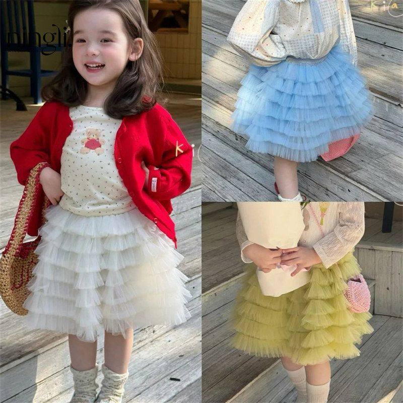 女童春季纱裙蛋糕裙子半身裙韩版洋气女宝宝春季新款裙子甜美,童装/婴儿装/亲子装,半身裙,淘宝优惠券,粉丝福利购,淘宝优惠卷
