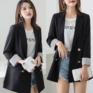 大码女装西装外套韩版加肥加大遮肚胖子显瘦职业小西装女200斤210