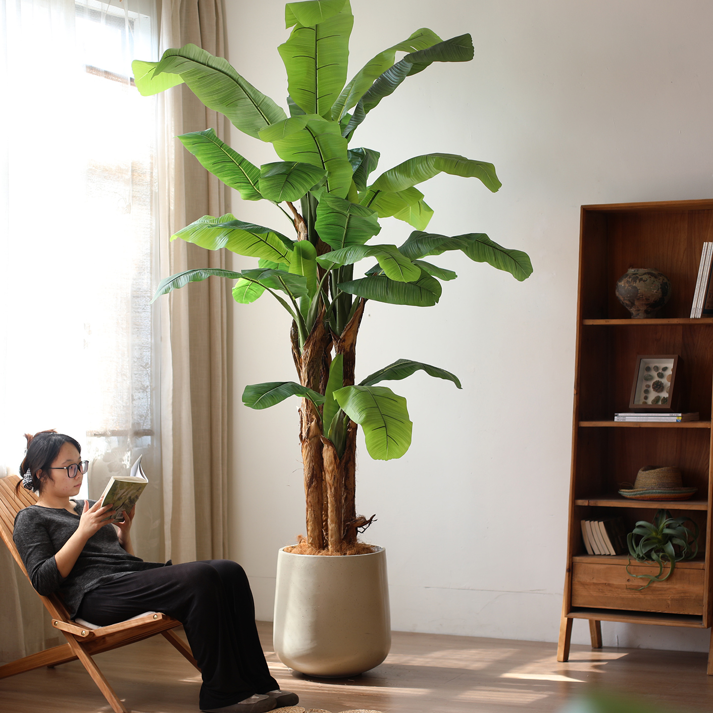 仿真芭蕉树大树假树香蕉树叶酒吧咖啡馆酒店大堂装饰植物造景实用