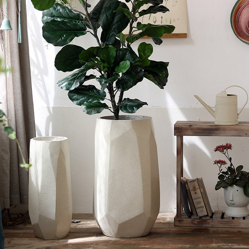 原介镁泥简约现代花盆