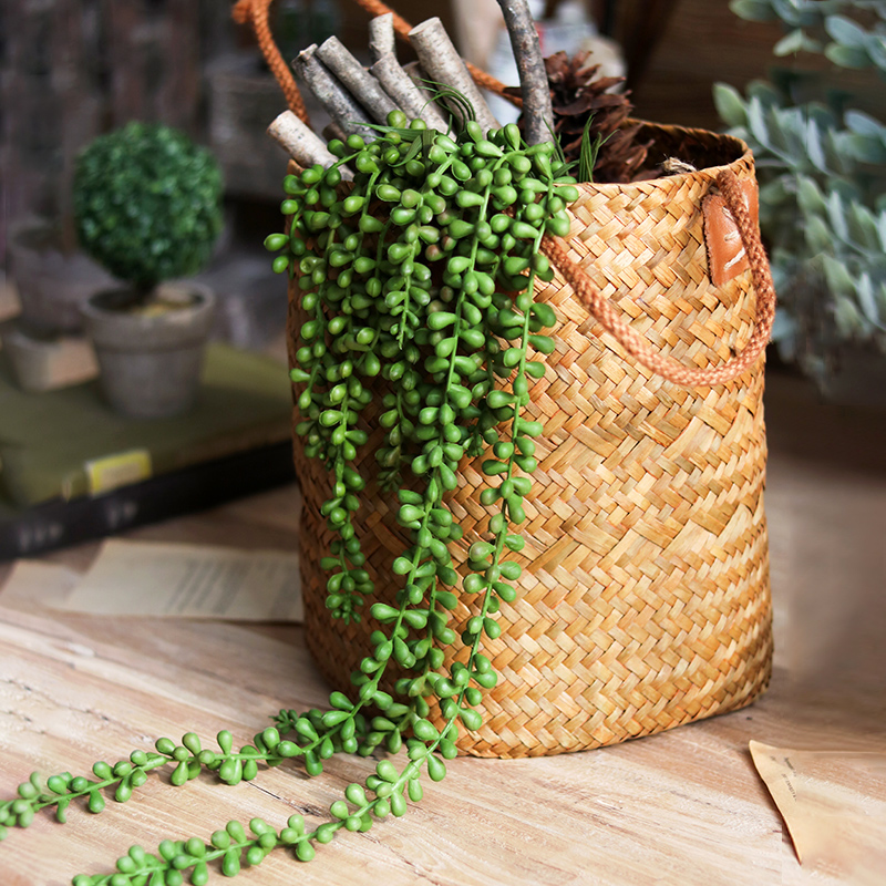 仿真多肉植物 佛珠佛豆情人泪 垂吊壁挂吊兰造景装饰绿植园艺田园