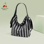 稻草人包包女新款 简约单肩包大容量通勤包包单肩腋下包手提包