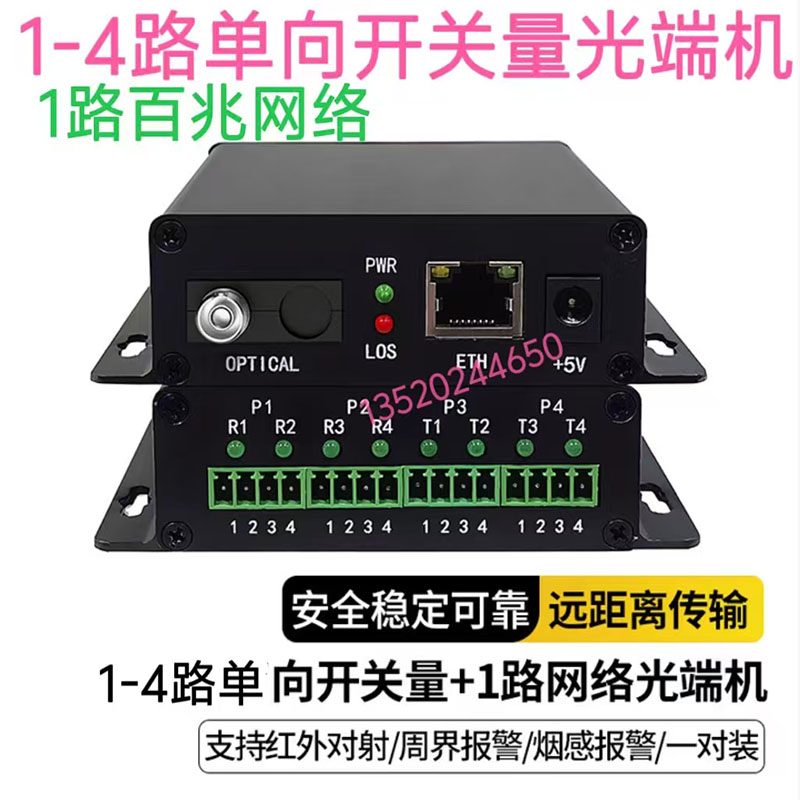 多业务1-4路开关量光端机