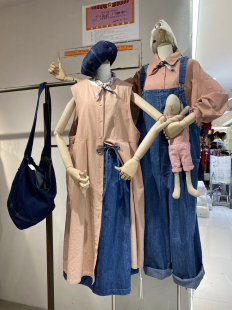 女装2025春夏新休闲文艺森系纯棉宽松马甲裙无袖连衣裙32725