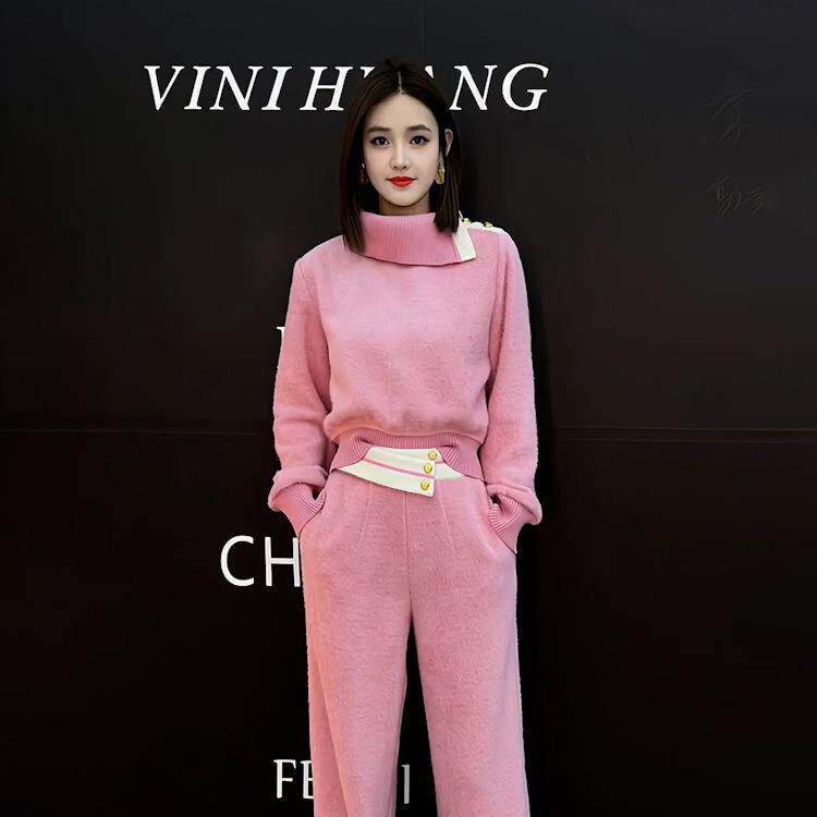 直筒开衫加厚棉服冬季两件套运动套装新款女装休闲裤简约短款流行
