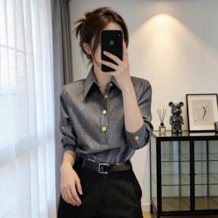 一整套现货搭气场套装 高级灰色女穿94288感小洋装 裤 强大西装 衬衫