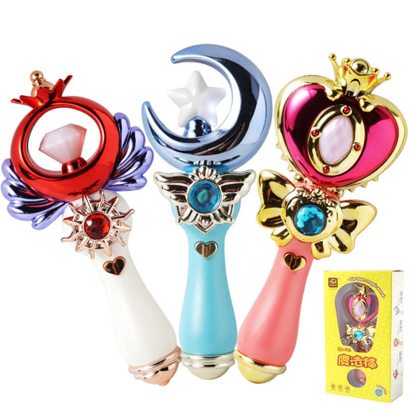 巴拉拉公主小魔仙魔法棒发光音乐冰雪奇缘皇冠儿童仙女棒女孩玩具