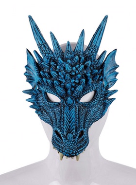 mardi gras儿童节游戏道具假面舞会儿童成人恐龙面罩动物面具表演