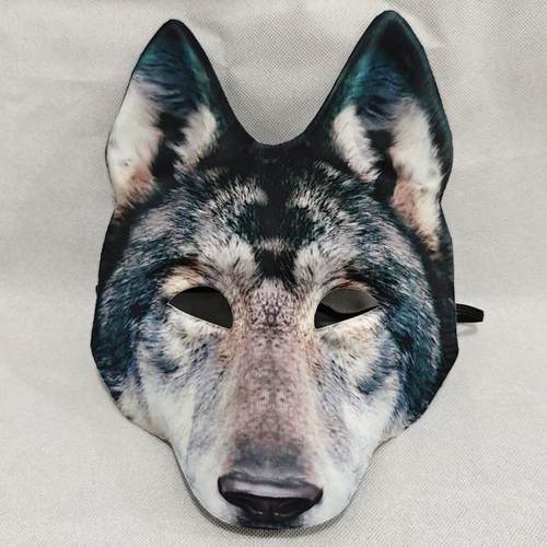 狐妖舞会狂欢节半脸仿真动物面具