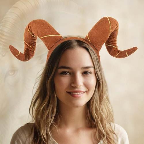 牛角发箍可调节成人头饰