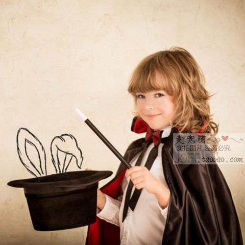 万圣节儿童魔术师服装套装