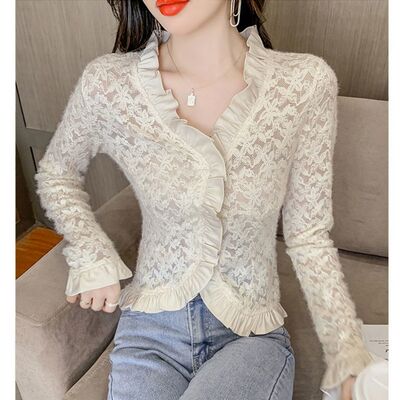 早秋新款设计感小众收腰上衣ins