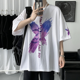 涂鸦印花短袖T恤男潮牌潮牌ins夏季新款情侣上衣T2299-P28，男装T恤，电商B289